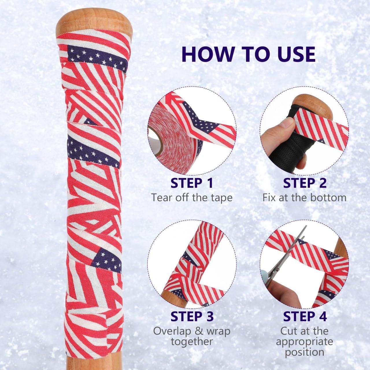 Cinta para Palo de Hockey Kisangel Bandera Americana 9.8cm