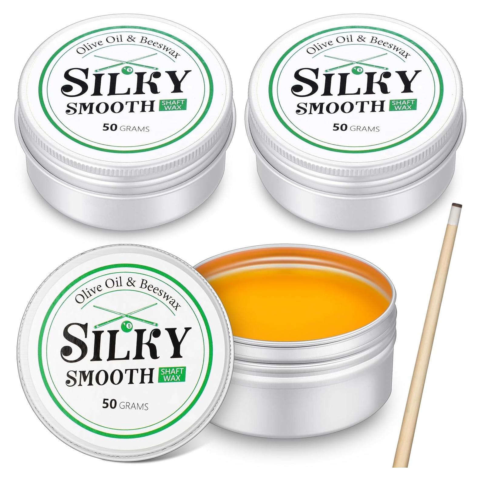 Paquete de 3 Ceras para Ejes de Taco de Billar Threlaco 50g