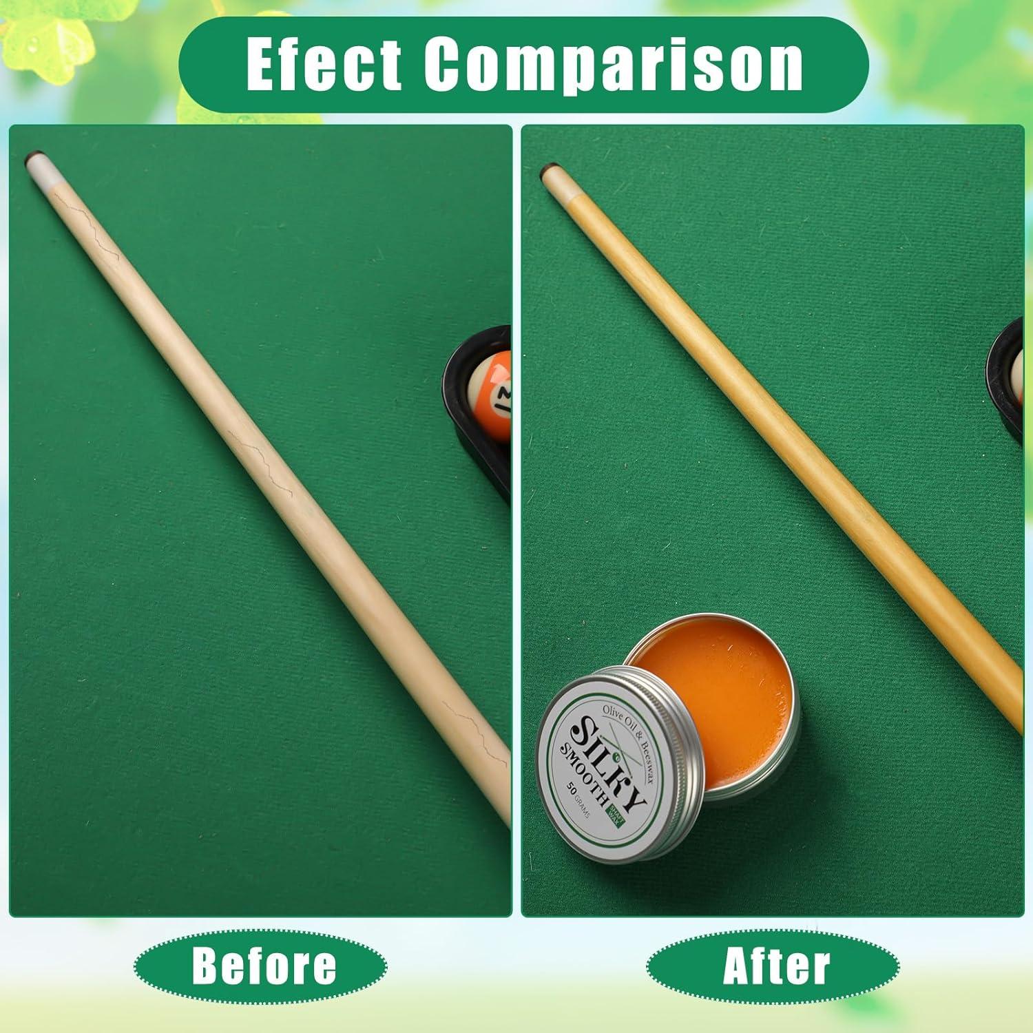 Paquete de 3 Ceras para Ejes de Taco de Billar Threlaco 50g