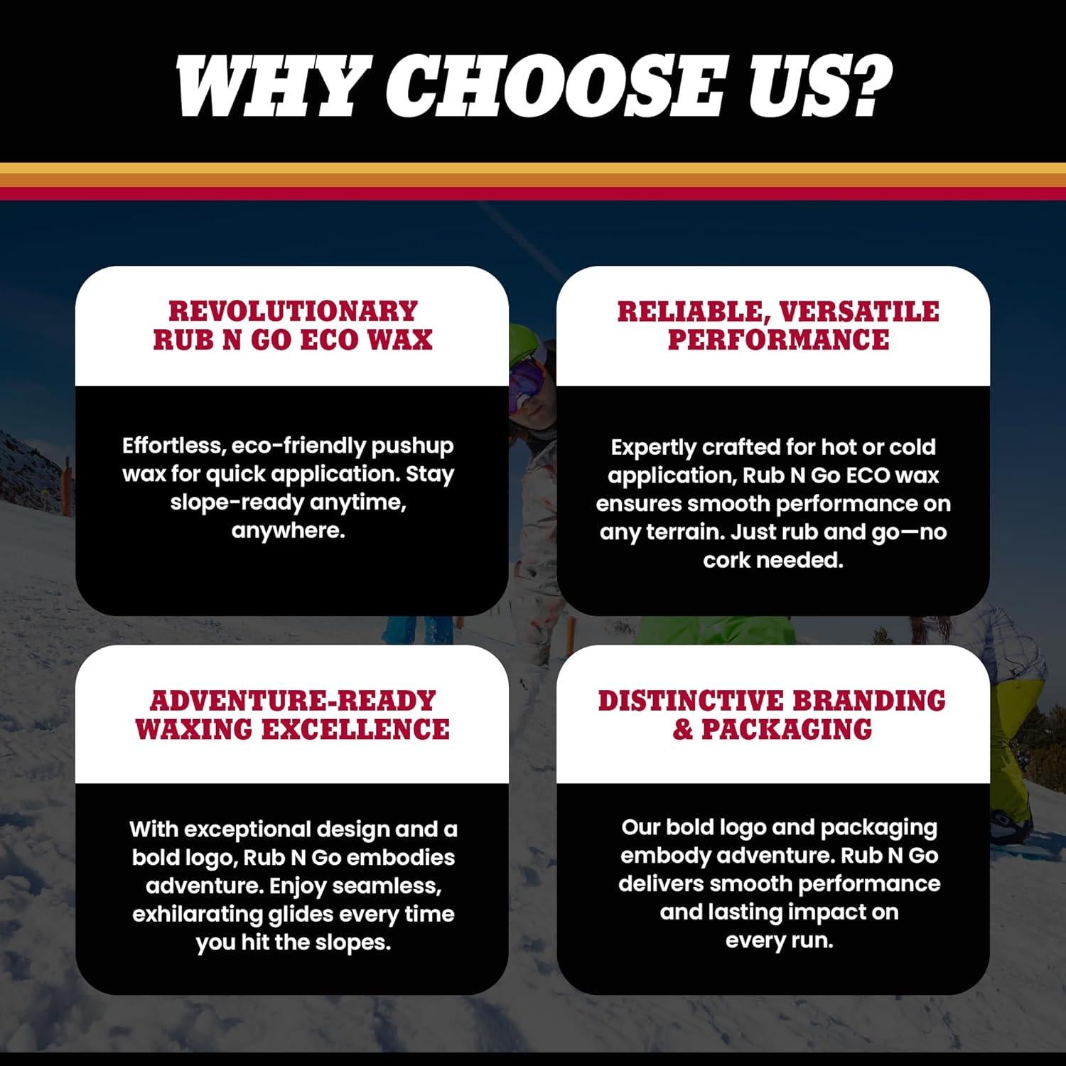 Cera Rub N Go Hertel para Esquí y Snowboard - 70g