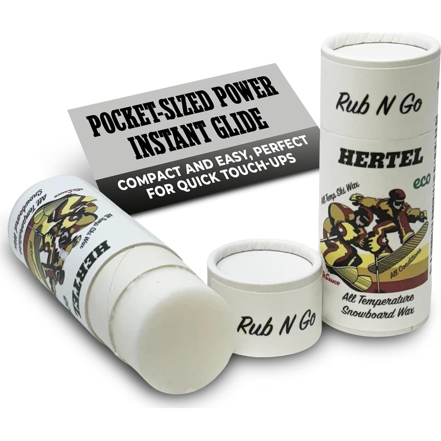 Cera Rub N Go Hertel para Esquí y Snowboard - 70g