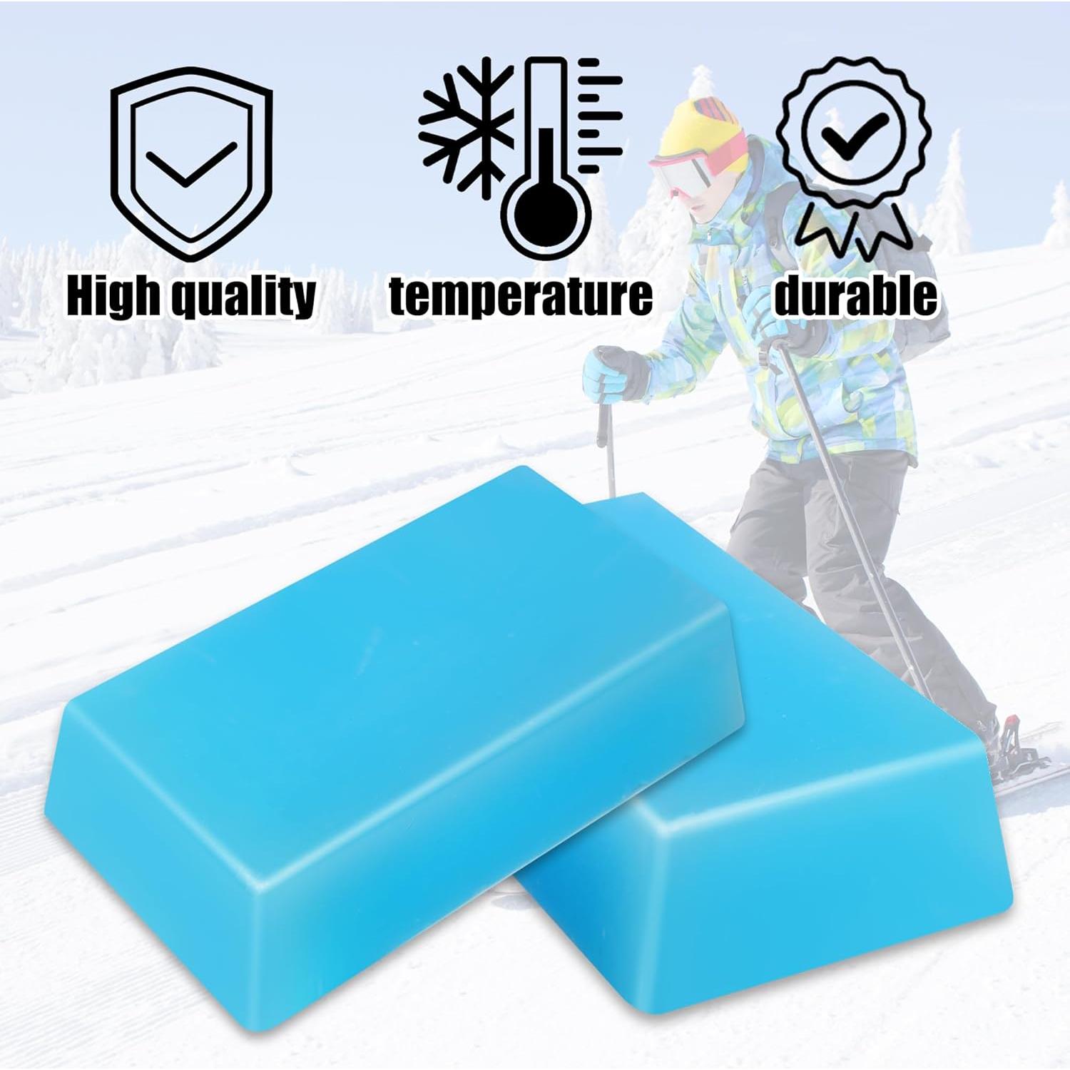 Cera para Snowboard y Esquí SFNSM Azul 2 Piezas 11.4x6.4cm