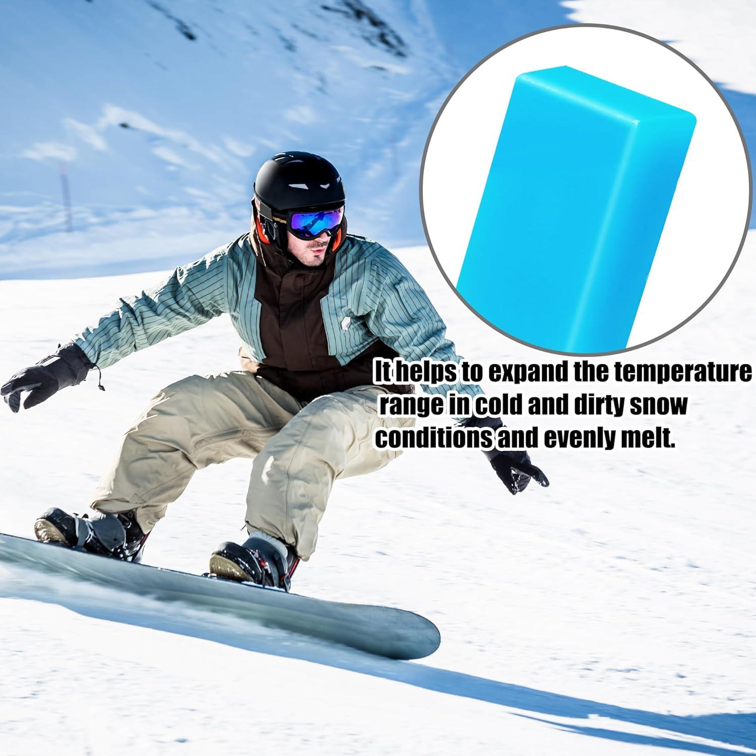 Cera para Snowboard y Esquí SFNSM Azul 2 Piezas 11.4x6.4cm