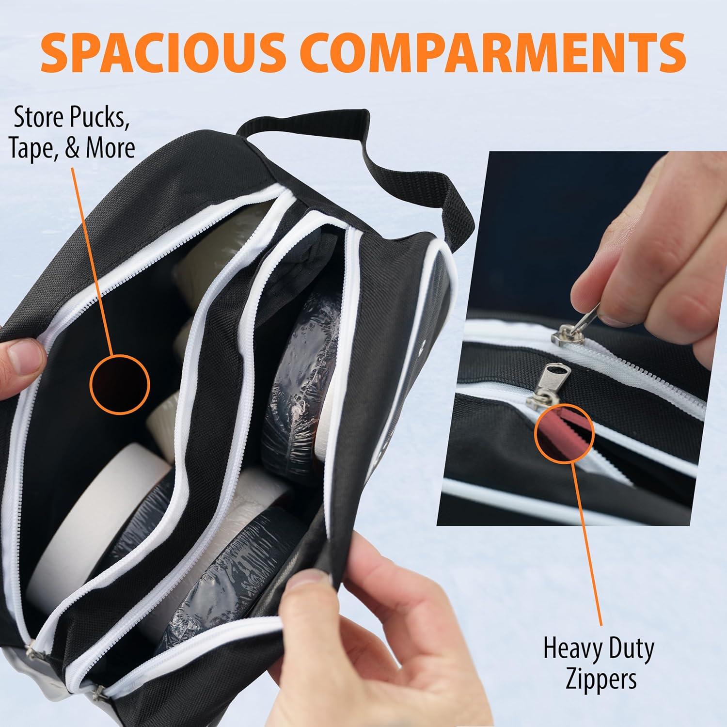 Bolsa de Cinta de Hockey Pro - 3 Rollos y Tijeras, Nylon