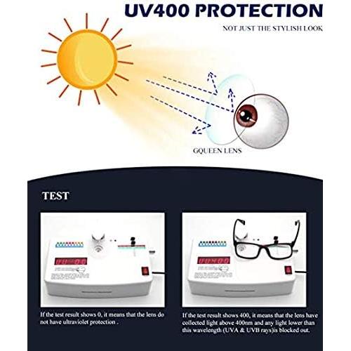 Gafas de Sol GQUEEN Rectangulares Sin Prescripción