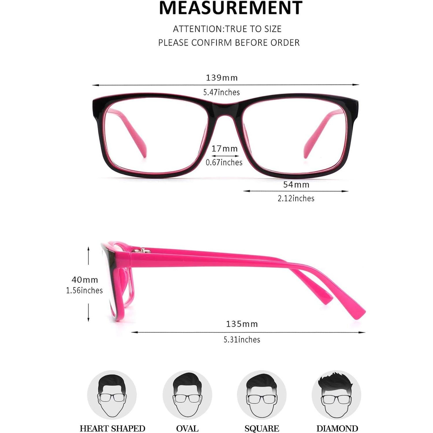 Gafas Transparentes GQUEEN Rectangulares UV 100% Mujeres