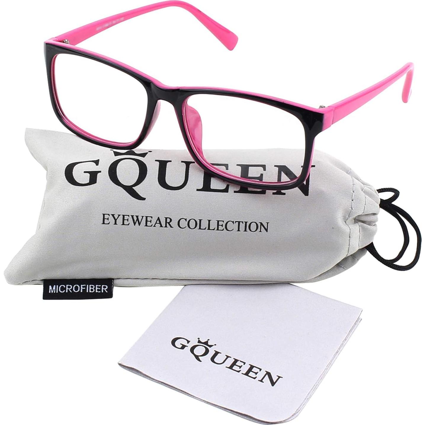 Gafas Transparentes GQUEEN Rectangulares UV 100% Mujeres