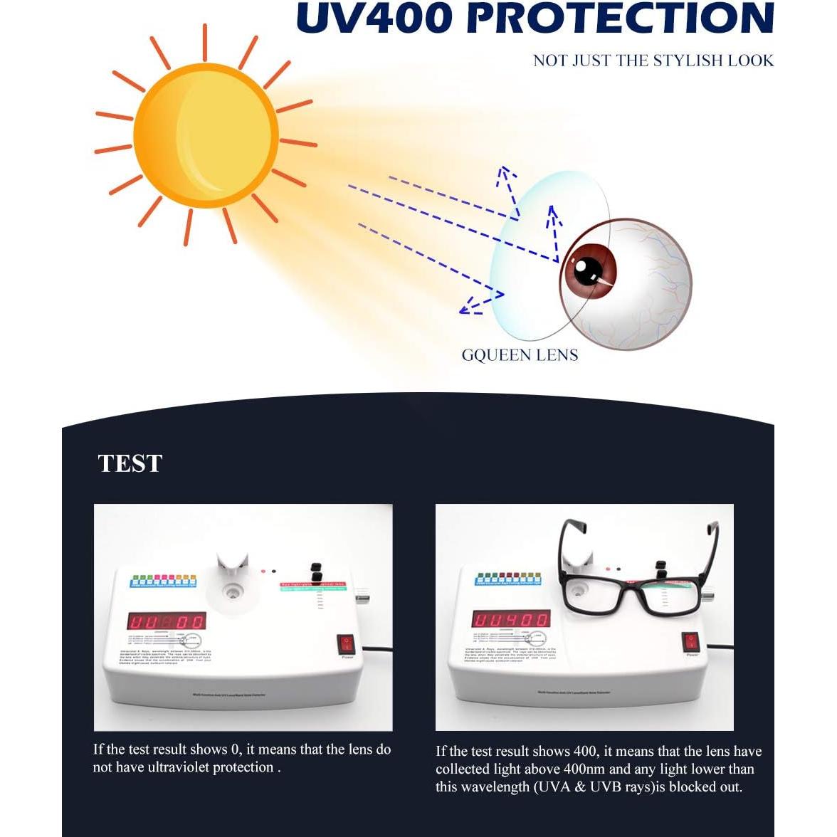 Gafas GQUEEN Transparentes Sin Prescripción Rectangulares