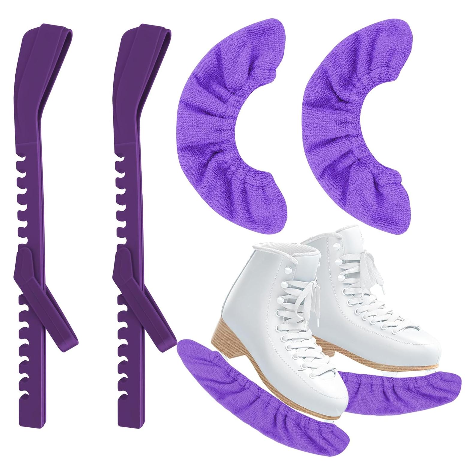 Protectores de Patín Anglekai 2+2PCS Ajustables para Hockey