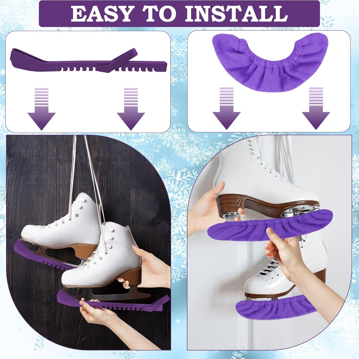 Protectores de Patín Anglekai 2+2PCS Ajustables para Hockey