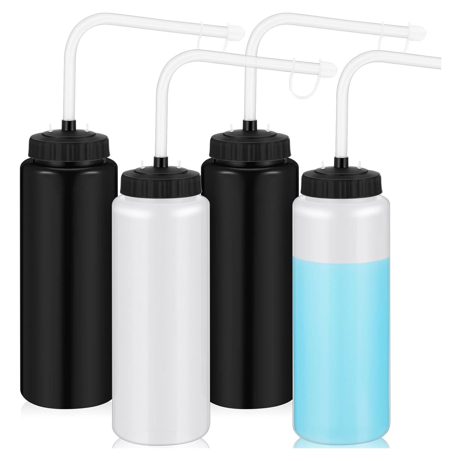 Botellas de Agua Deportivas Domensi 1L con Pajilla - 4 Piezas