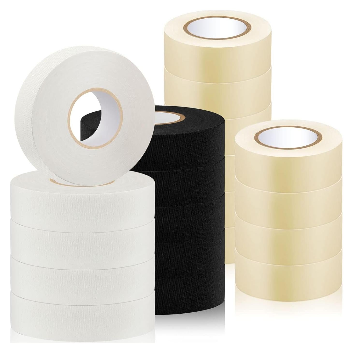 Cinta de Tela Adhesiva Meooeck para Hockey 20 Rollos 2.54cm