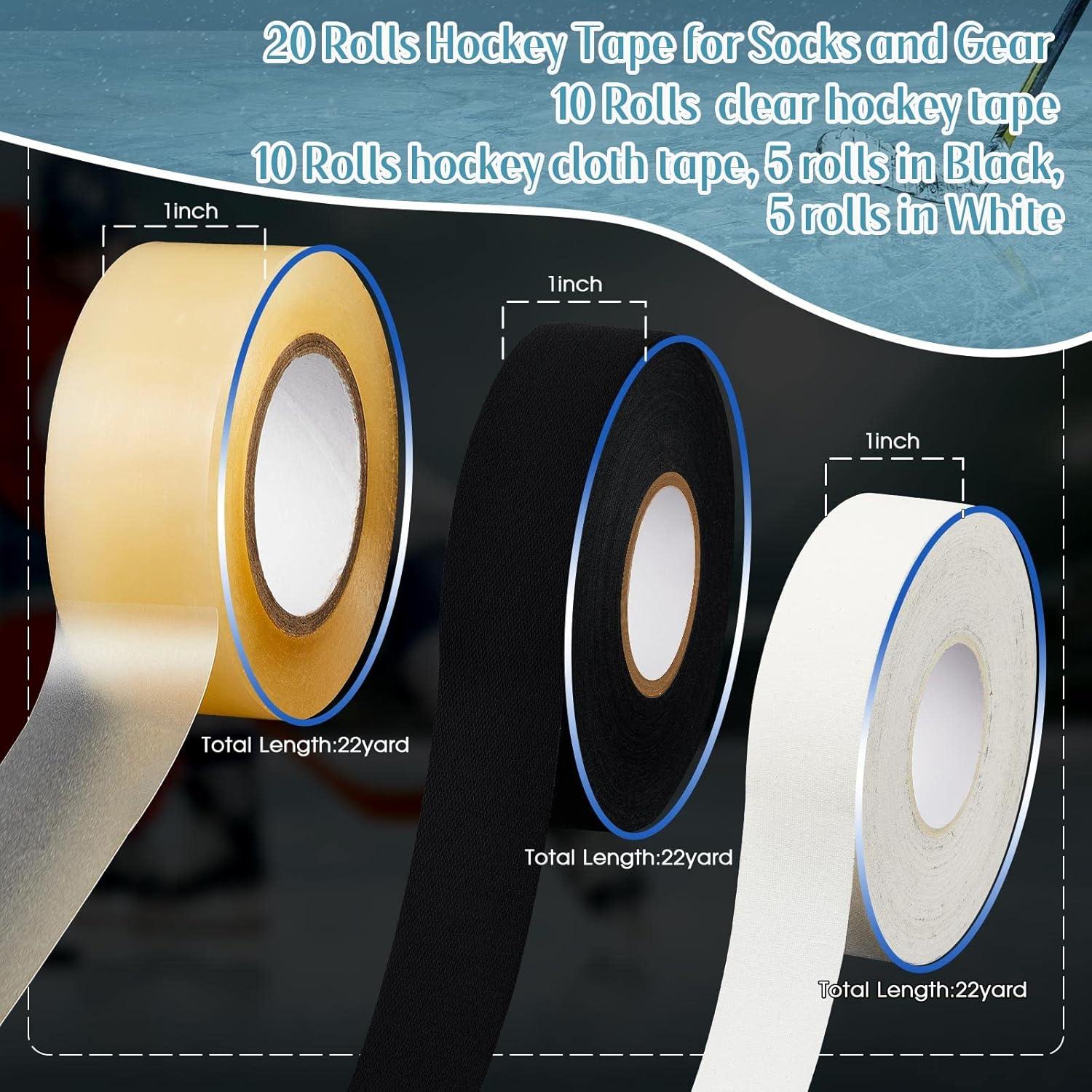Cinta de Tela Adhesiva Meooeck para Hockey 20 Rollos 2.54cm
