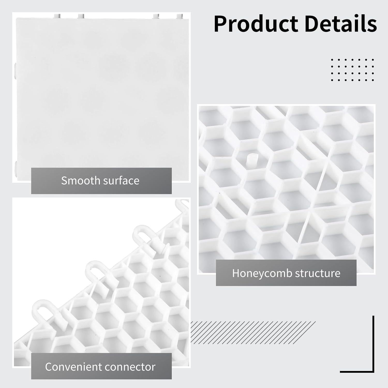 32 Losas de Hockey Sintético Tideme 24.9x24.9 cm para Entrenamiento