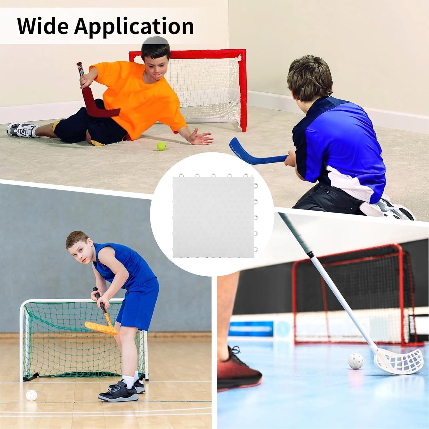 32 Losas de Hockey Sintético Tideme 24.9x24.9 cm para Entrenamiento