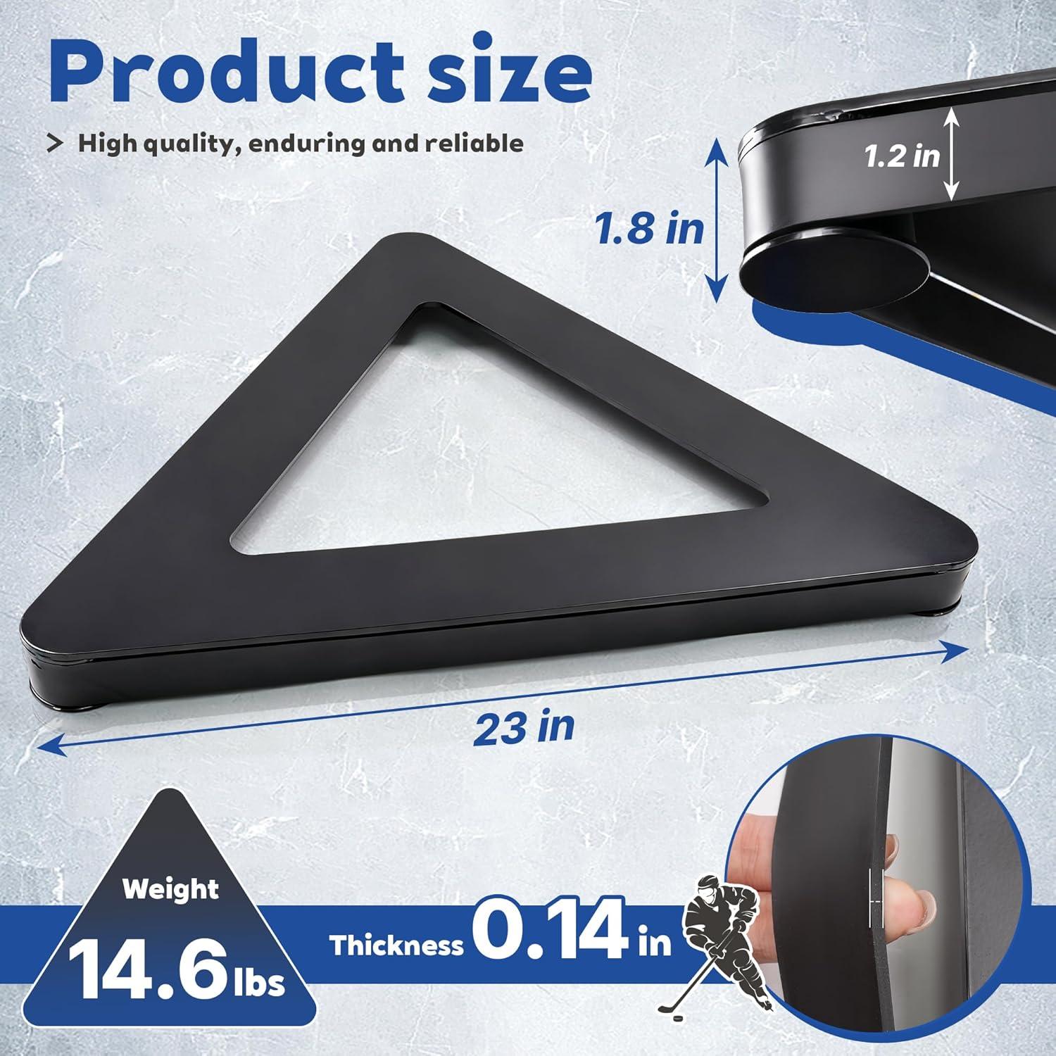 Pasador de Hockey Joewuzun Triangular 66 cm para Entrenamiento
