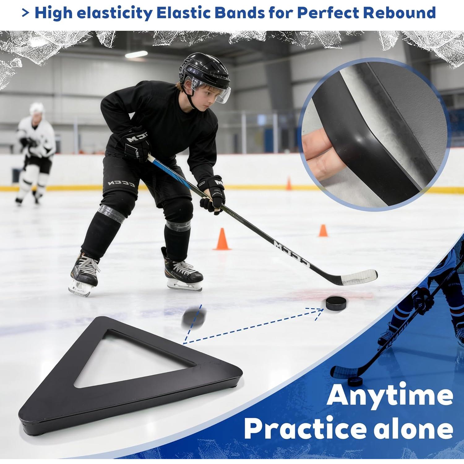 Pasador de Hockey Joewuzun Triangular 66 cm para Entrenamiento