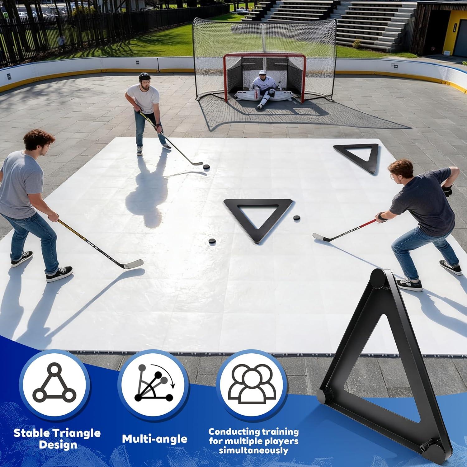 Pasador de Hockey Joewuzun Triangular 66 cm para Entrenamiento