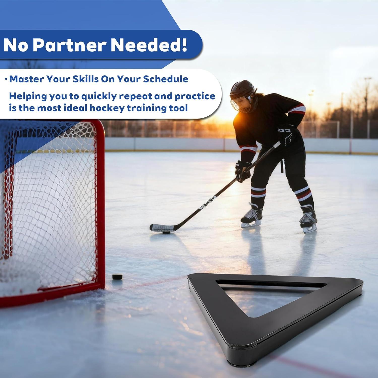 Pasador de Hockey Joewuzun Triangular 66 cm para Entrenamiento