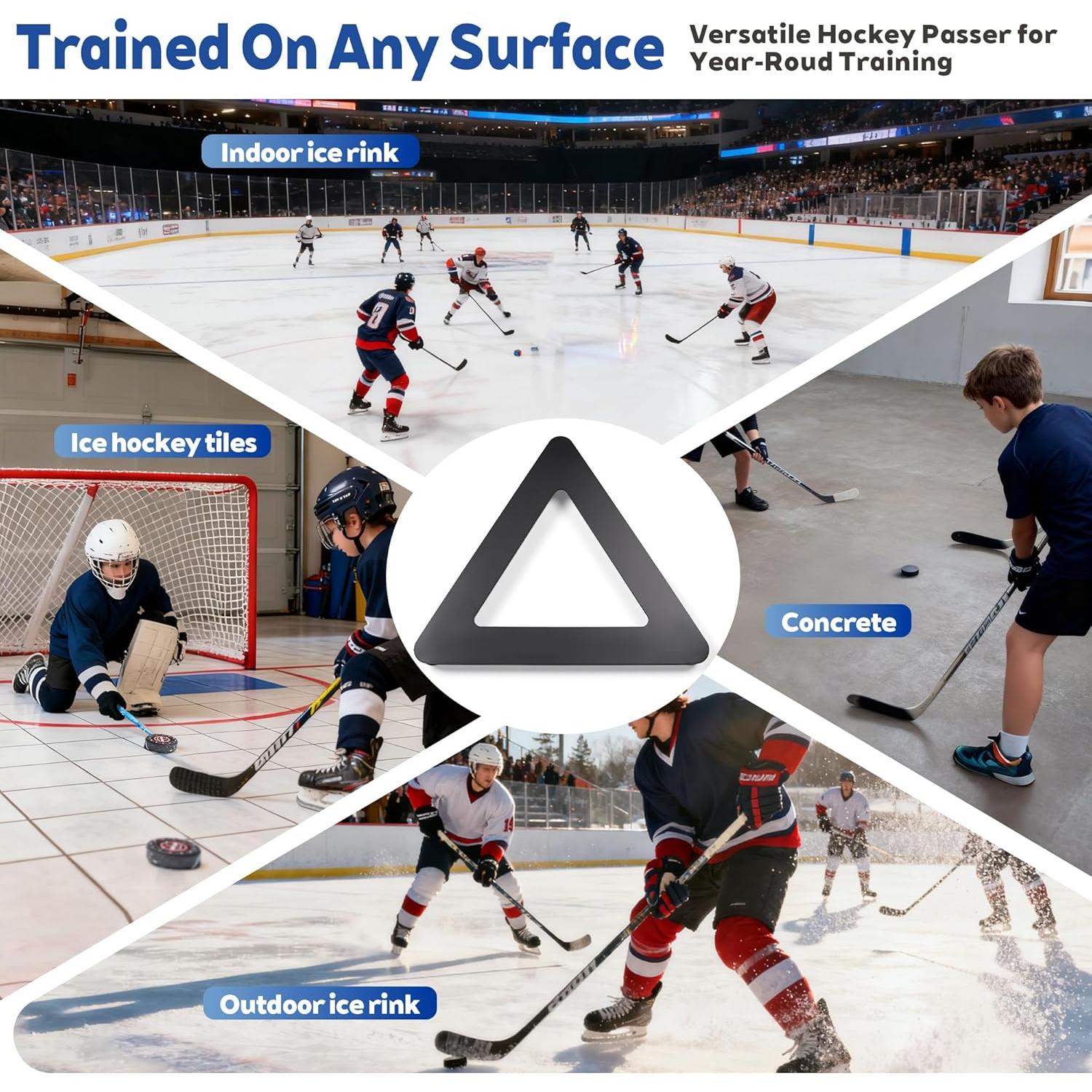 Pasador de Hockey Joewuzun Triangular 66 cm para Entrenamiento