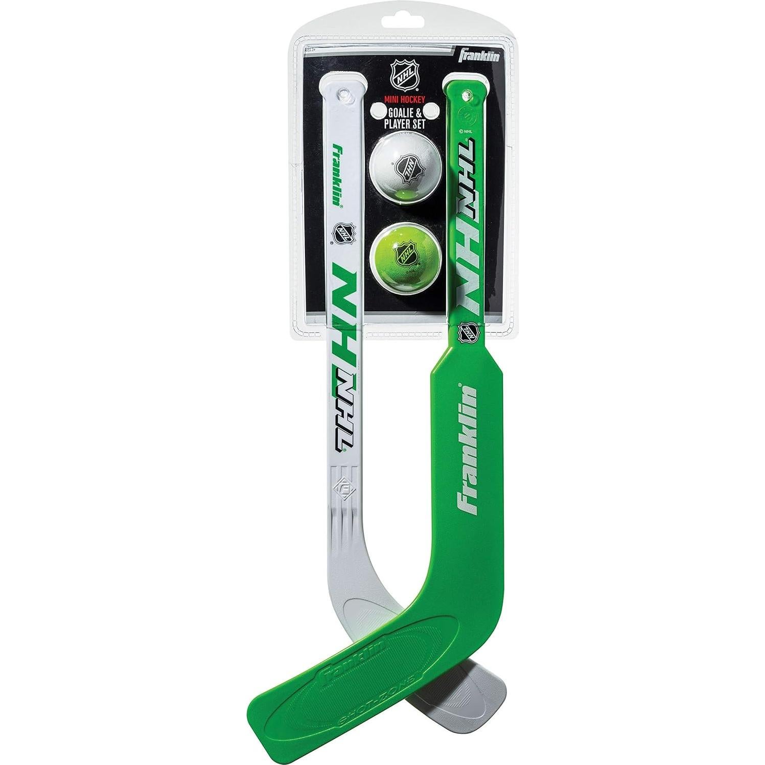 Set de Hockey Mini Franklin Sports - Palo de Portero y Jugador