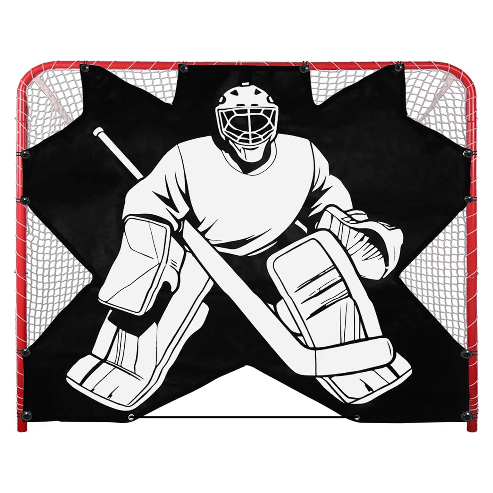 Objetivo de Hockey Mini Tang 72x48 cm - PVC Duradero 7 Zonas