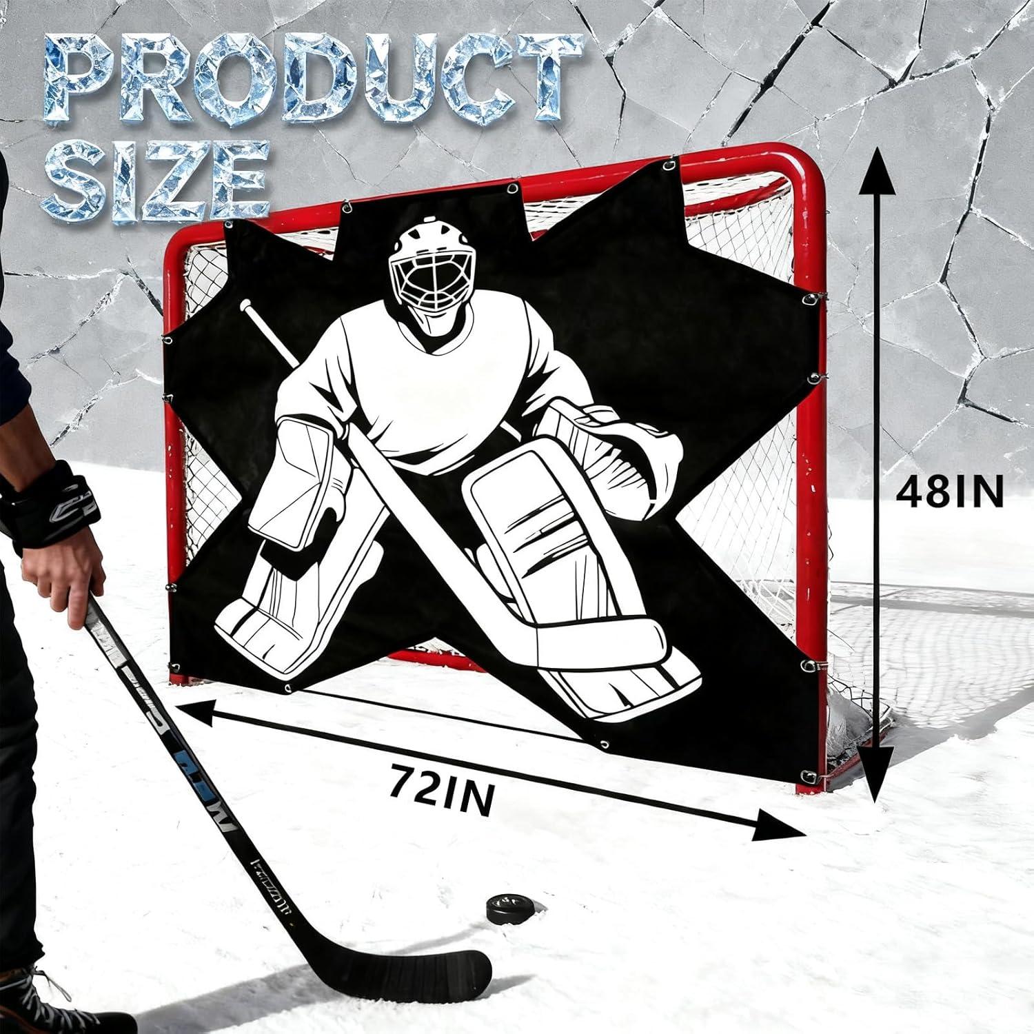 Objetivo de Hockey Mini Tang 72x48 cm - PVC Duradero 7 Zonas
