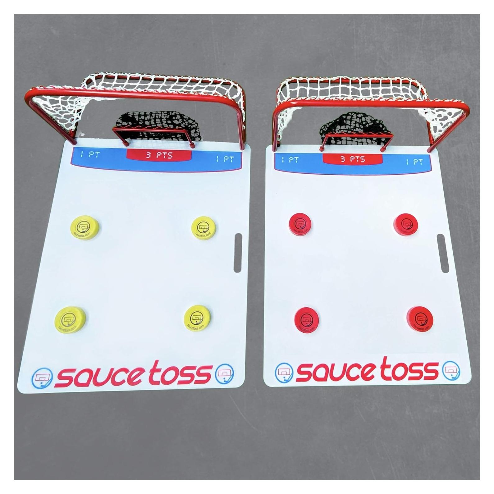 Juego de Pase de Hockey Sauce Toss Pro - 2 Jugadores, Portátil