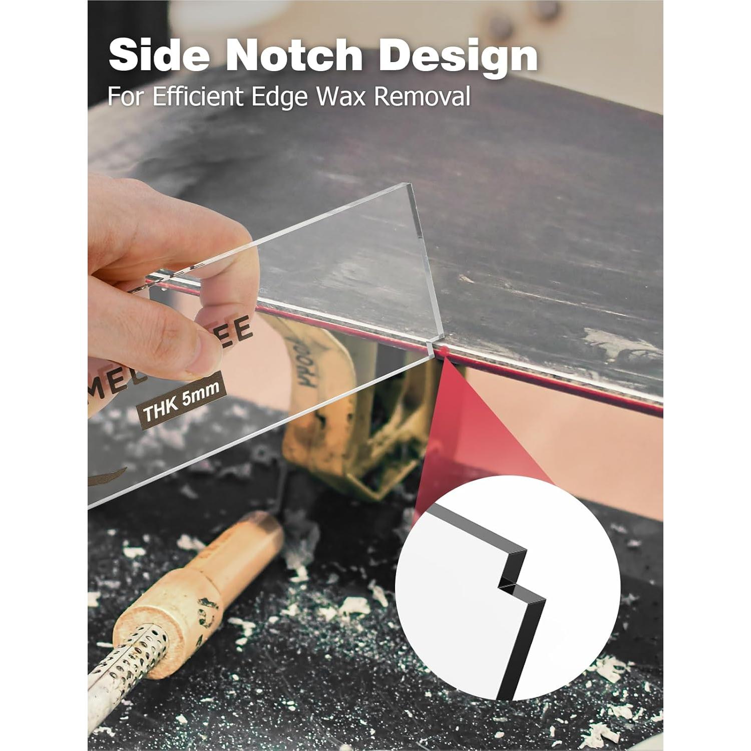 Raspador de Cera para Esquí Mellbree 2 Paquete 5mm