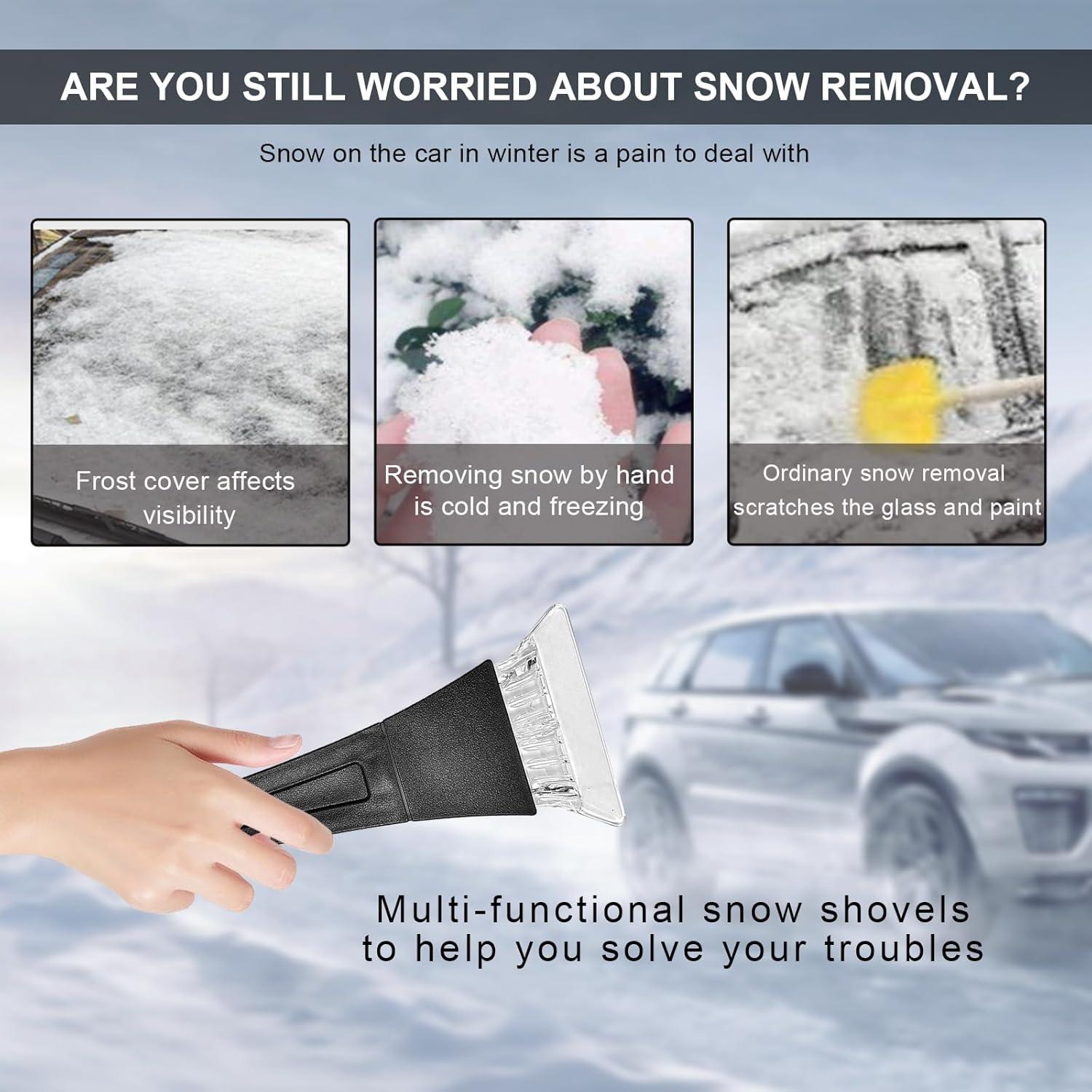 Raspador de Hielo para Parabrisas Ohleats 2 PCS Antirayones