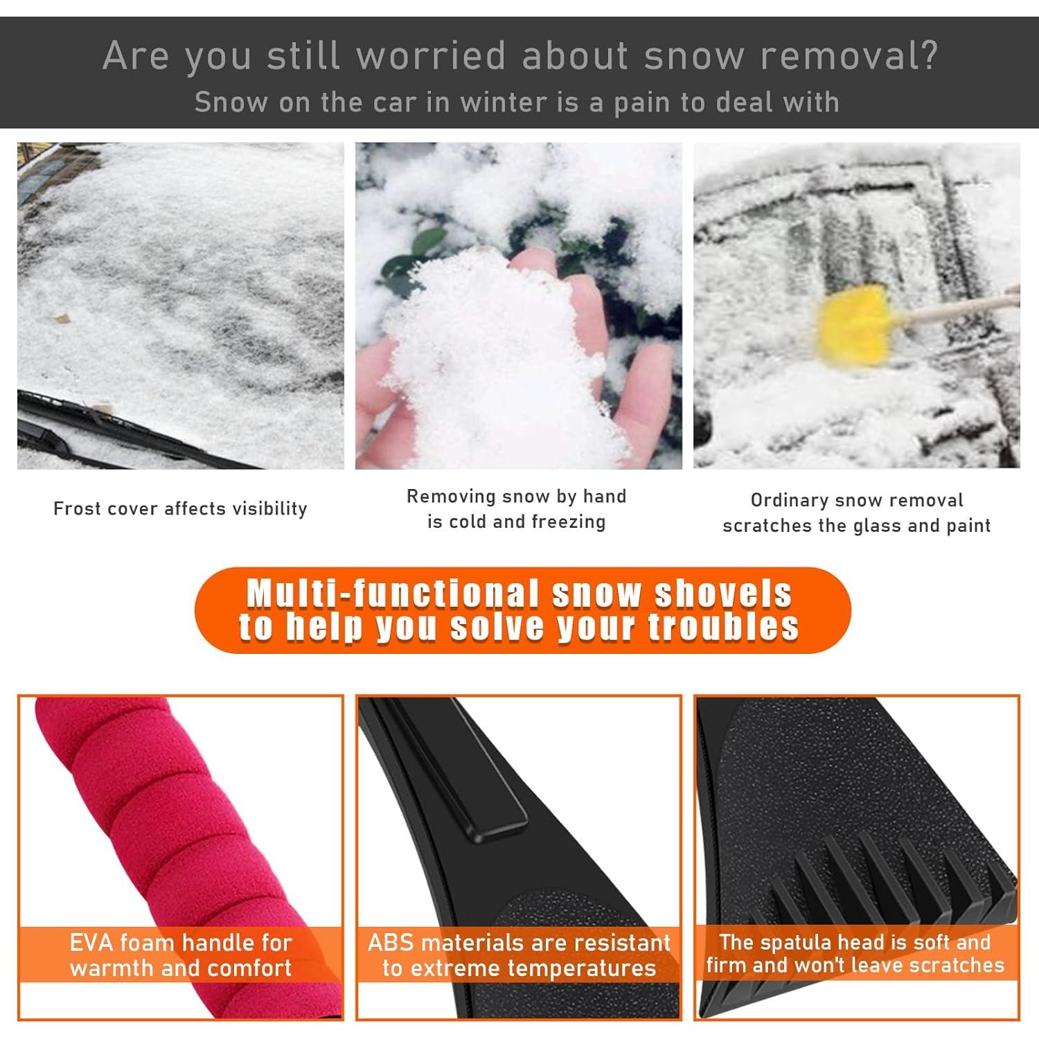 Raspador de Hielo Augeny para Parabrisas 28x10 cm Antirayones