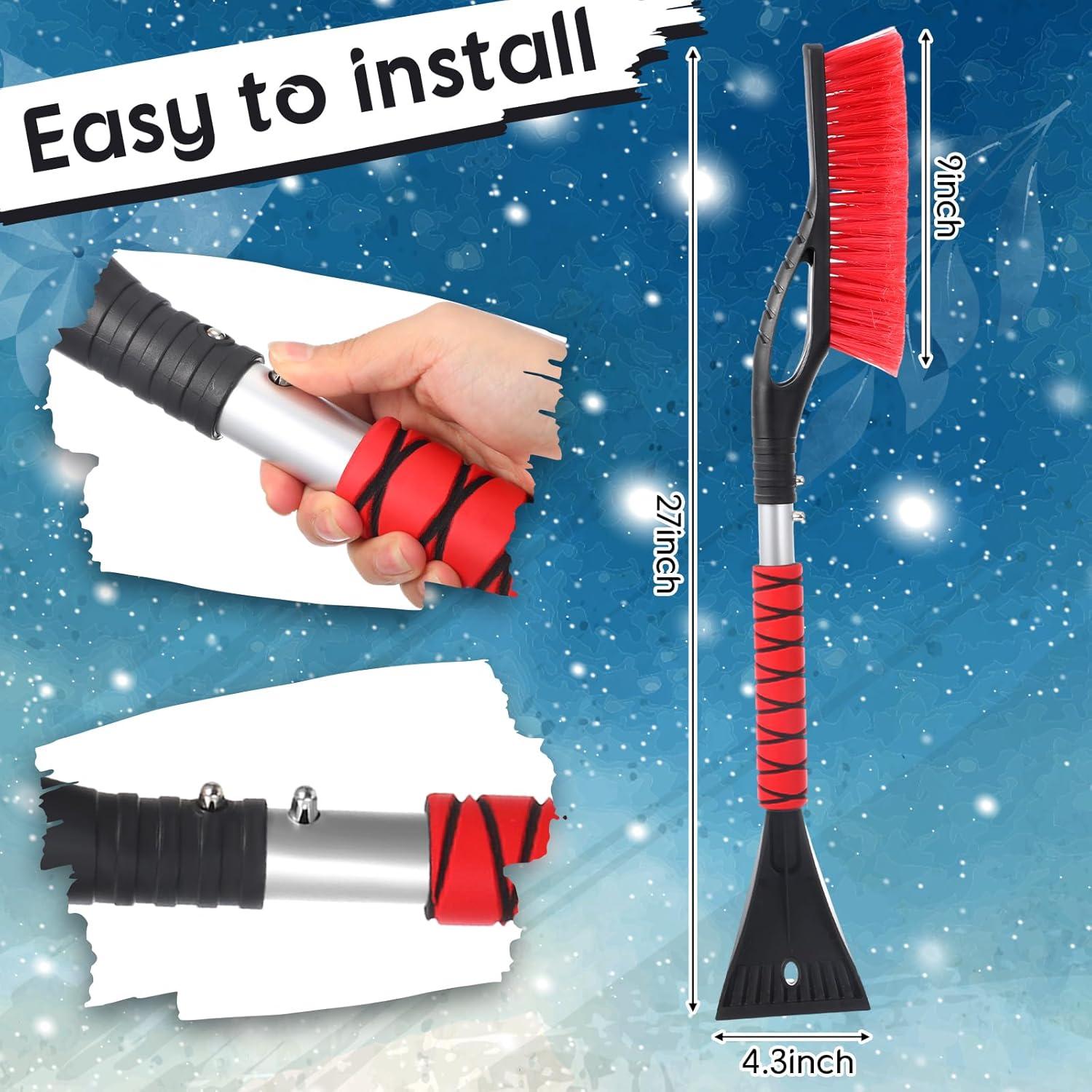 Paquete de 2 cepillos de nieve y raspador Leriton 68.58 cm