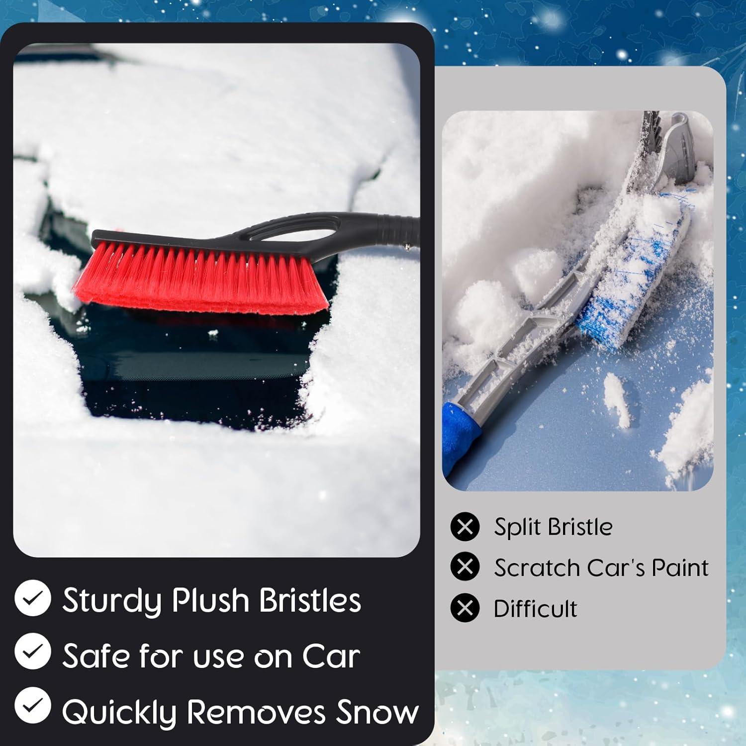 Paquete de 2 cepillos de nieve y raspador Leriton 68.58 cm