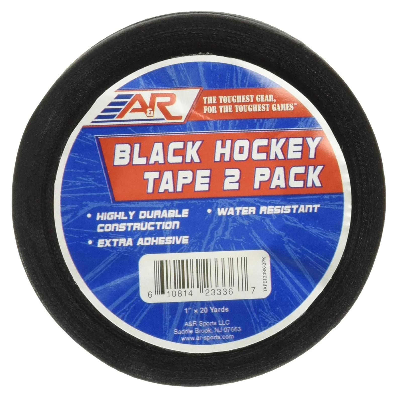 Cinta de Hockey Negra A&R Sports - Paquete de 2 Unidades