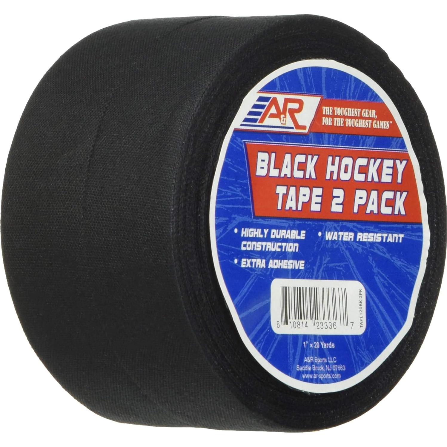 Cinta de Hockey Negra A&R Sports - Paquete de 2 Unidades
