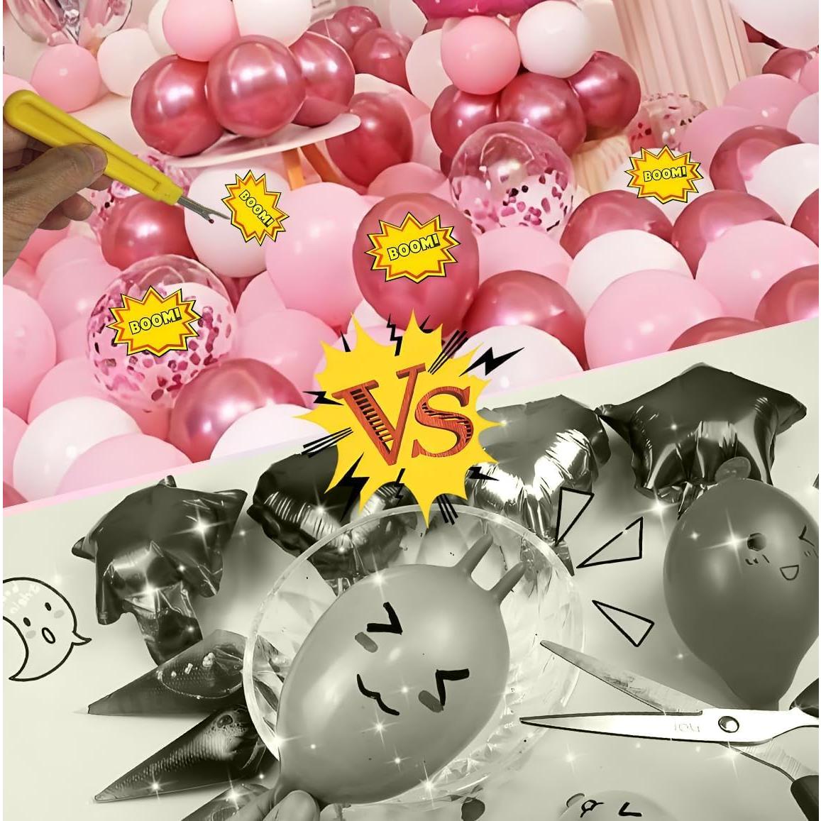 Juego de 4 herramientas para estallar globos Ajqxh - Rápido y fácil