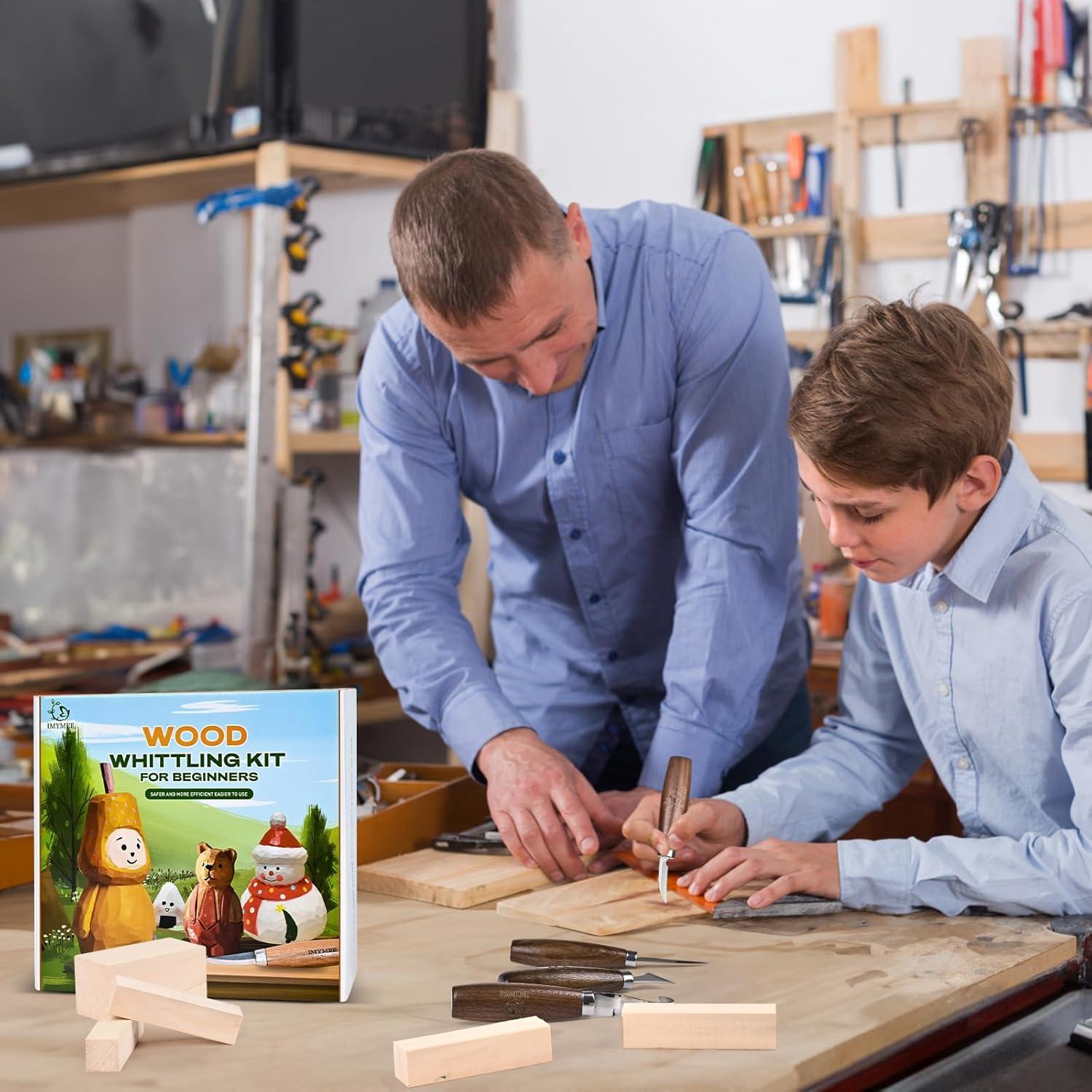 Kit de Tallado en Madera IMYMEE 19 Piezas para Principiantes