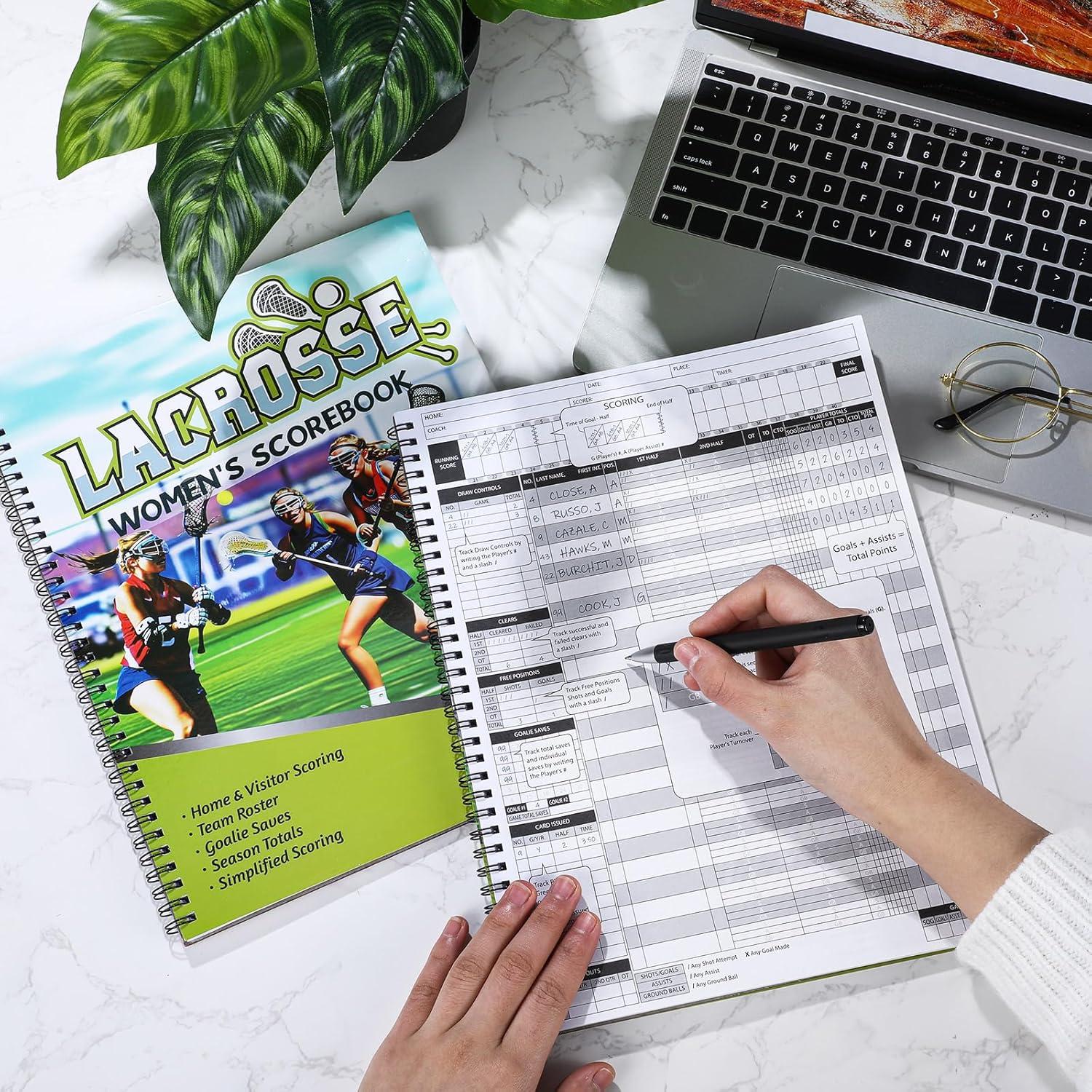 2 Libros de Puntuación de Lacrosse Affrolling 23.5x30.5 cm