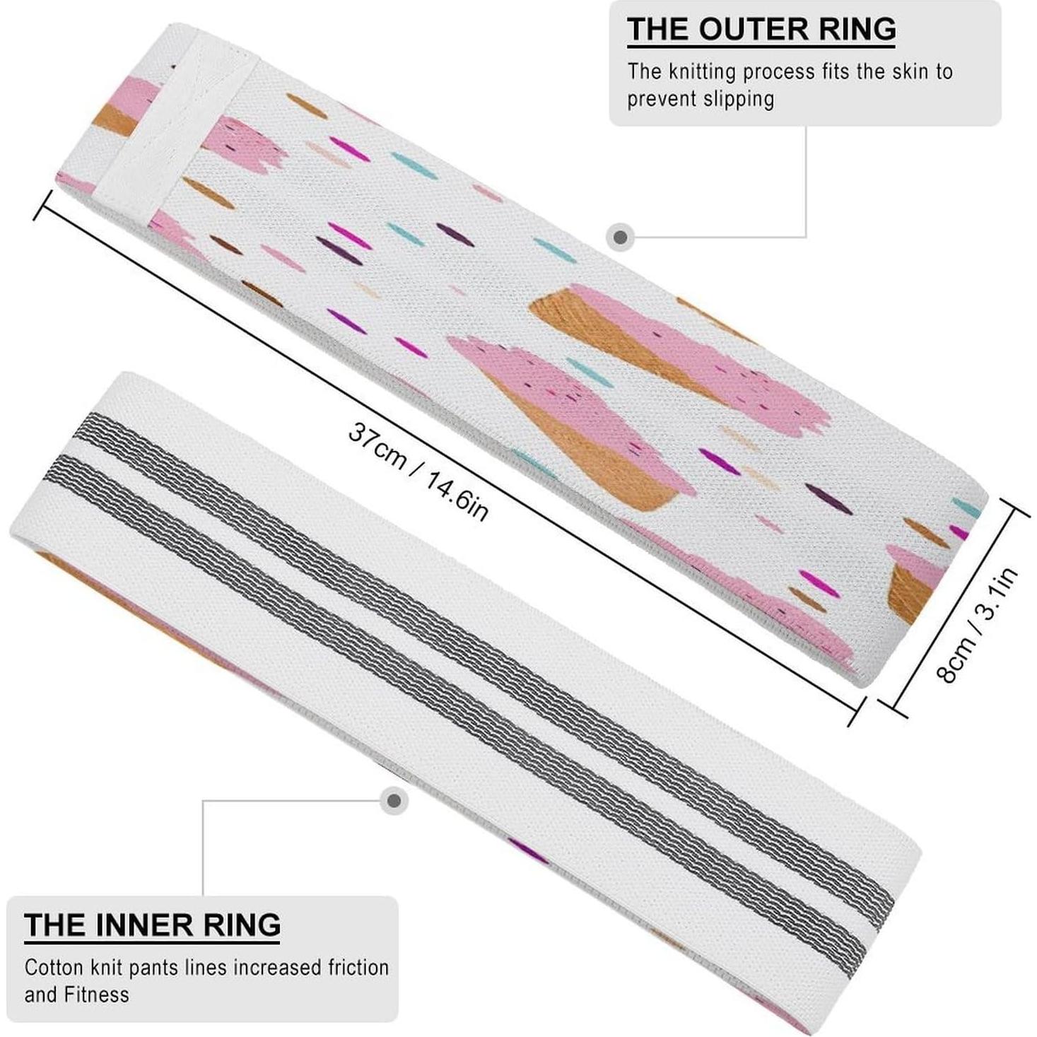 Bandas de Yoga Antideslizantes ZERAOKE 3.1" para Estiramiento