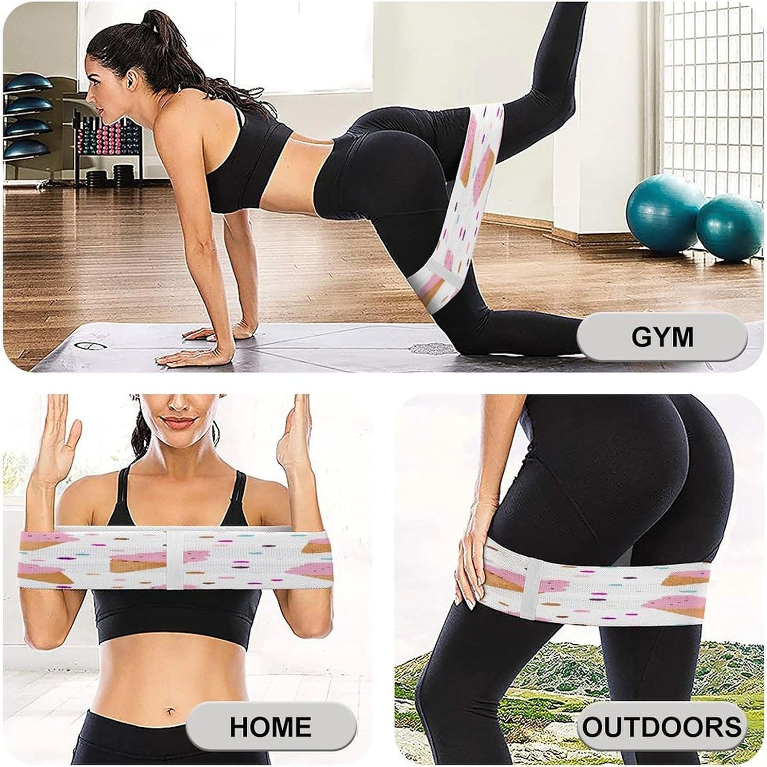 Bandas de Yoga Antideslizantes ZERAOKE 3.1" para Estiramiento