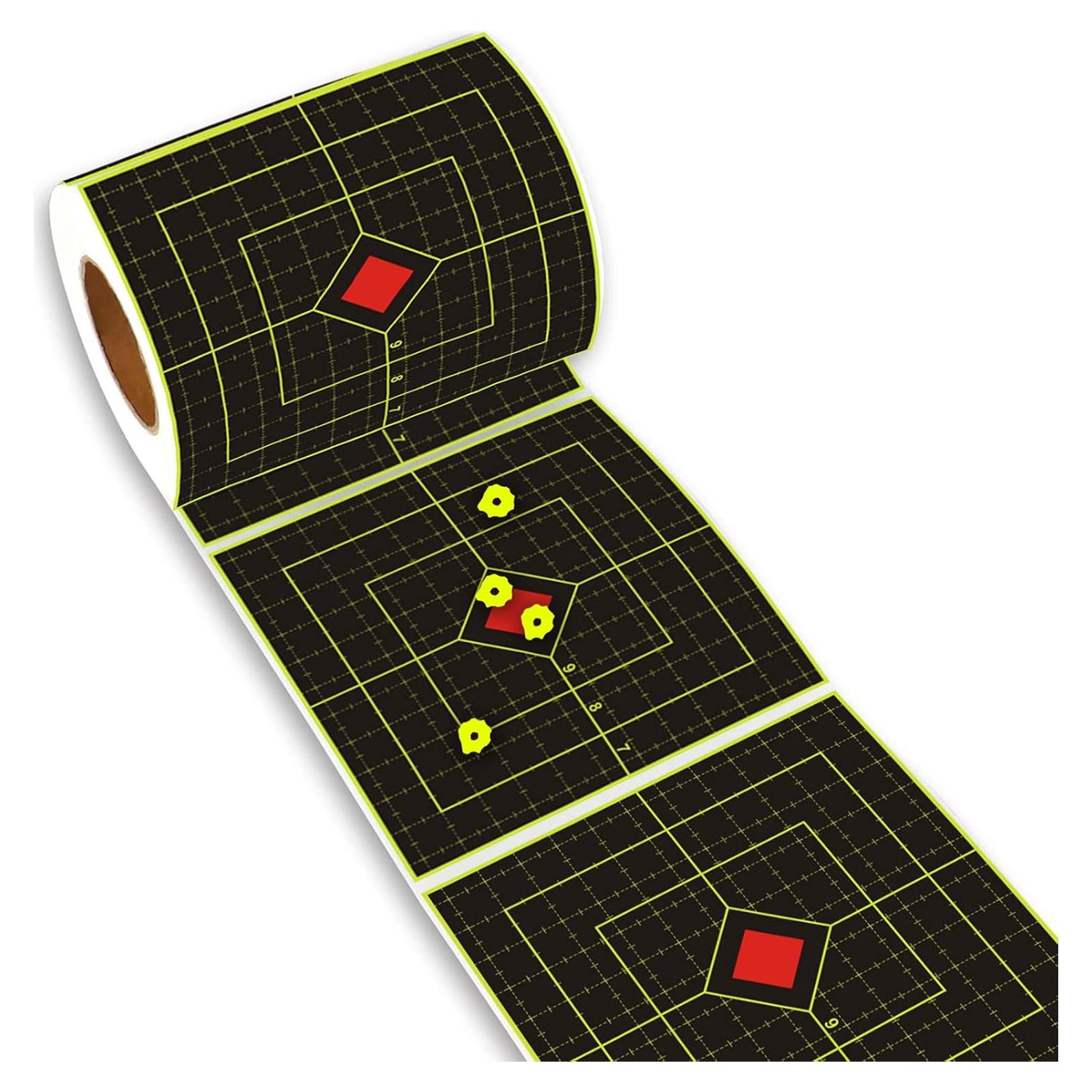 Objetivos de Tiro Adhesivos Likelety 6" Amarillo 100 Paquete