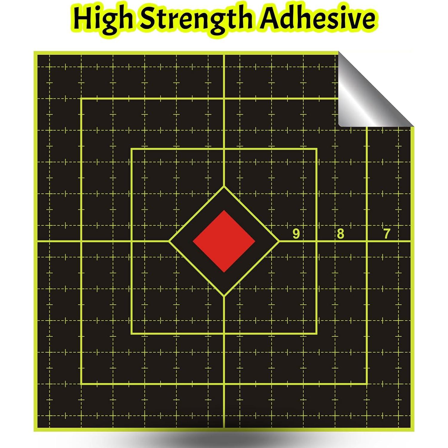 Objetivos de Tiro Adhesivos Likelety 6" Amarillo 100 Paquete