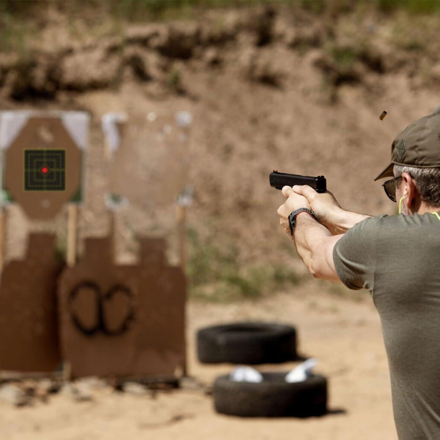 Objetivos de Tiro Adhesivos Likelety 6" Amarillo 100 Paquete