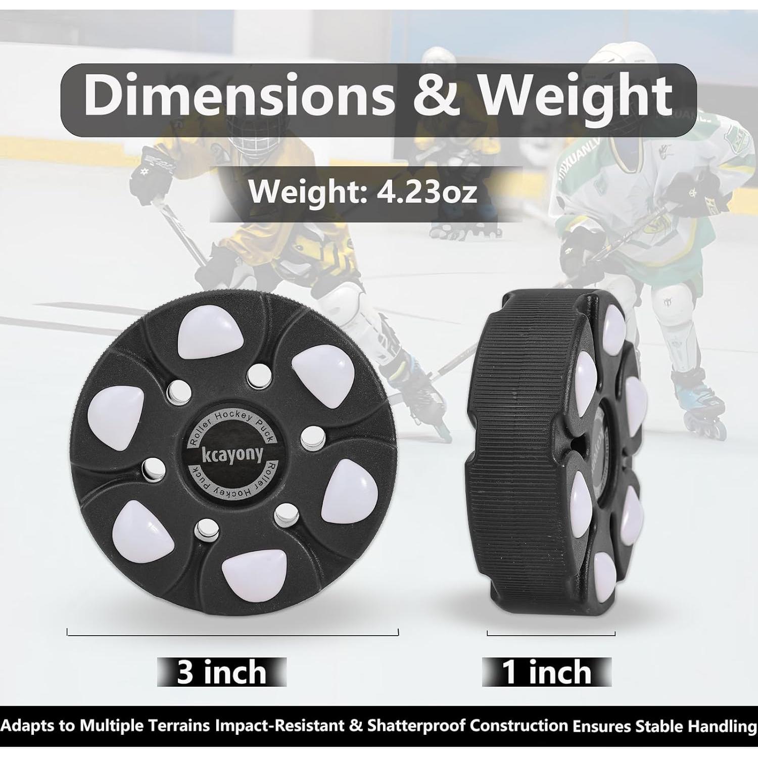 Paquete de 4 Pelotas de Hockey Callejero kcayony - 7.62 cm