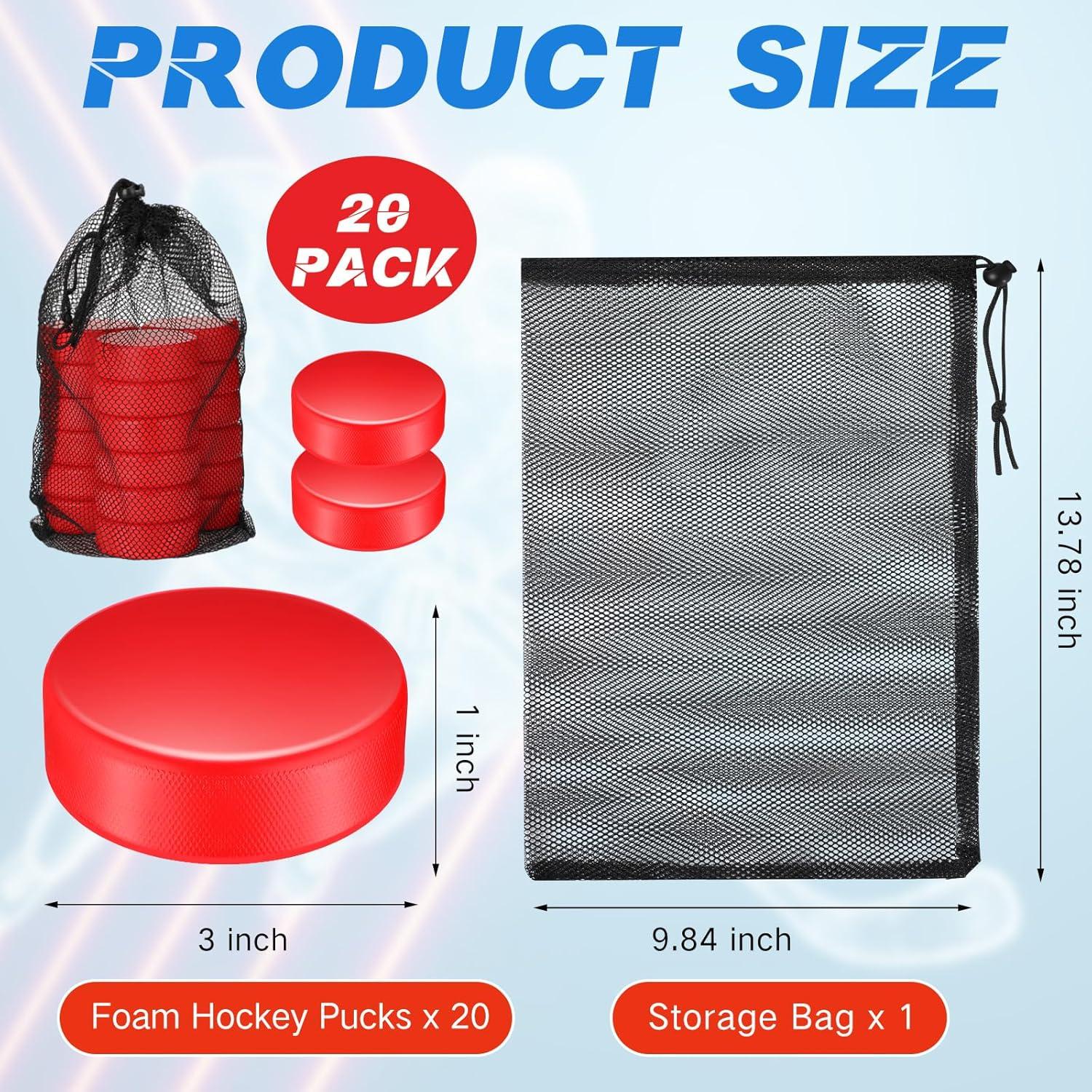 Discos de Hielo de Espuma Wettarn 3" para Hockey - 20 Piezas