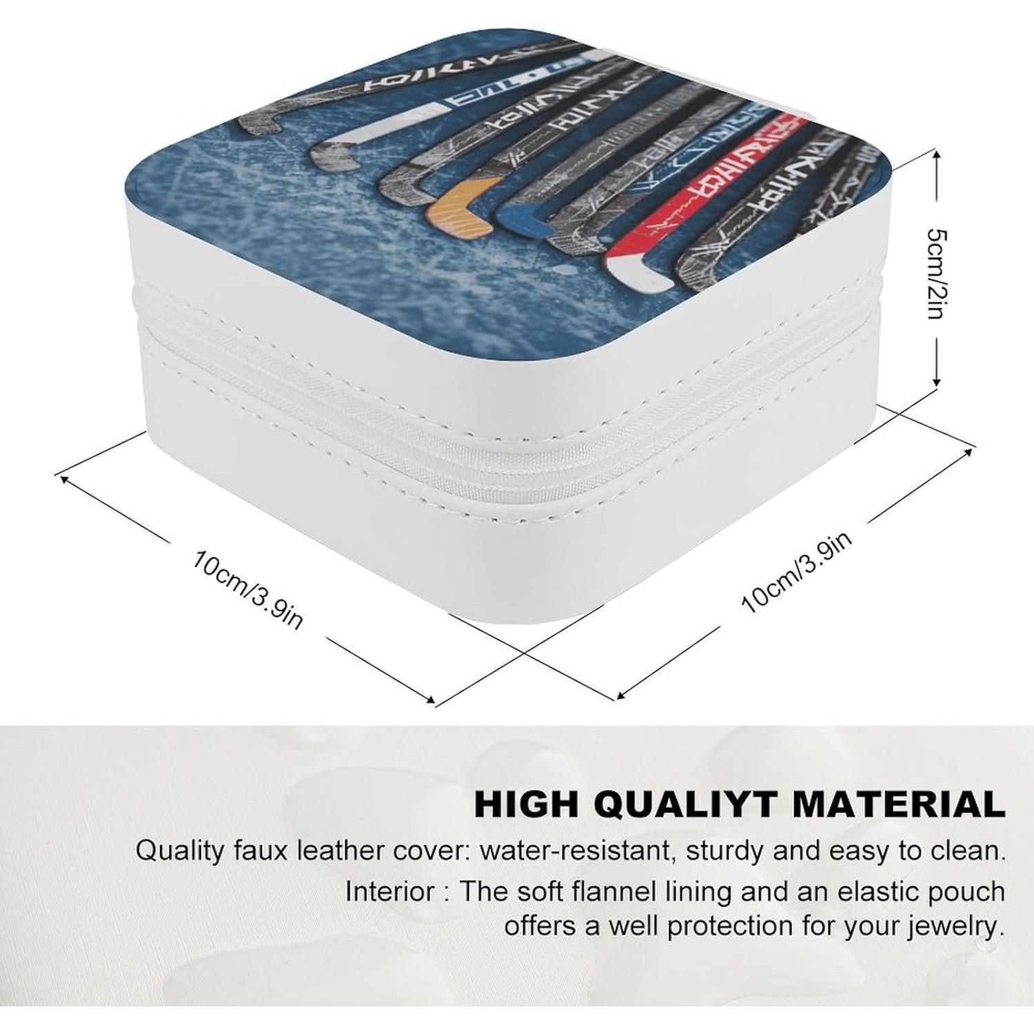 Caja de Joyería de Viaje Ouyniei Cuadrada 9.9x9.9cm PU