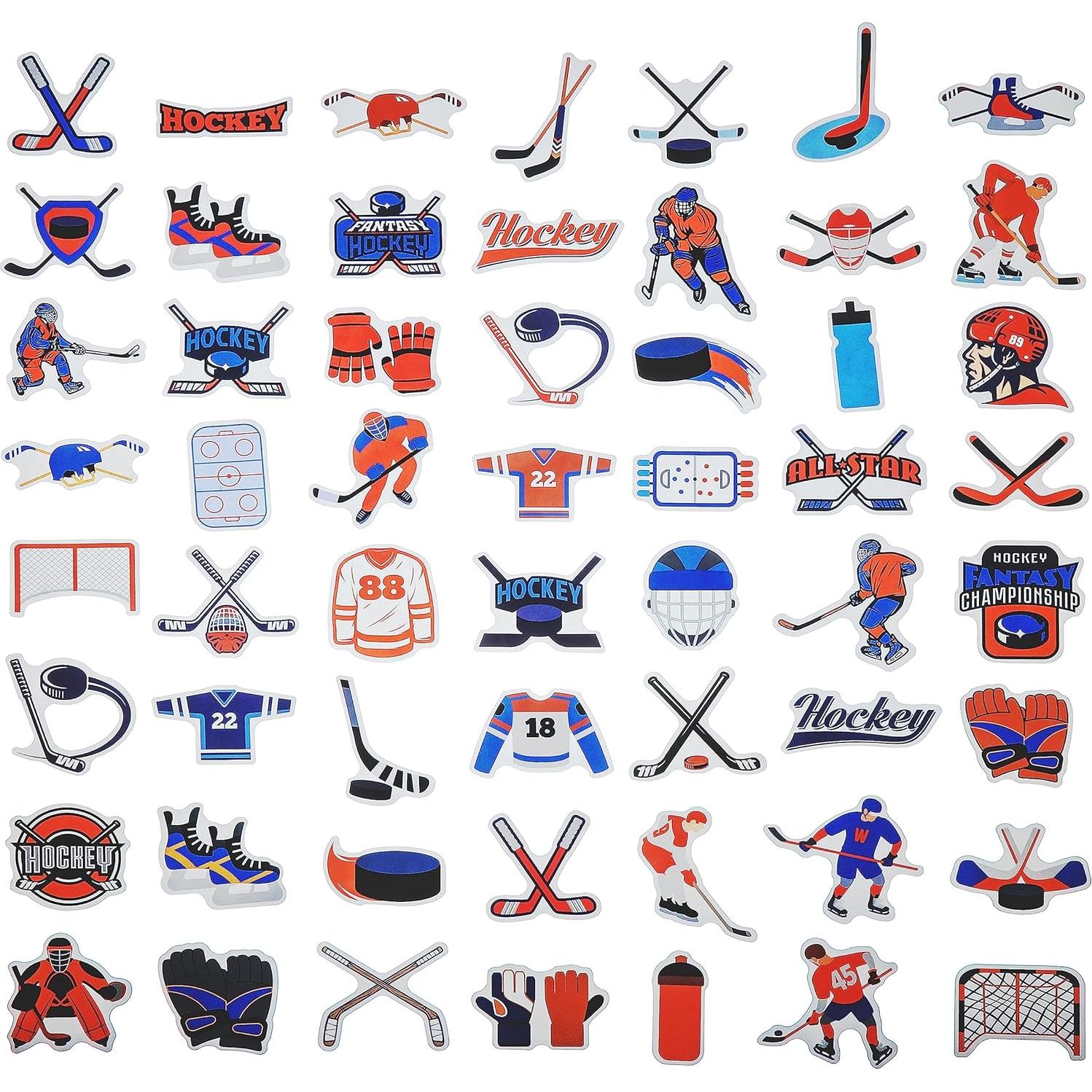 Paquete de 100 Calcomanías de Hockey Cleverplay Impermeables