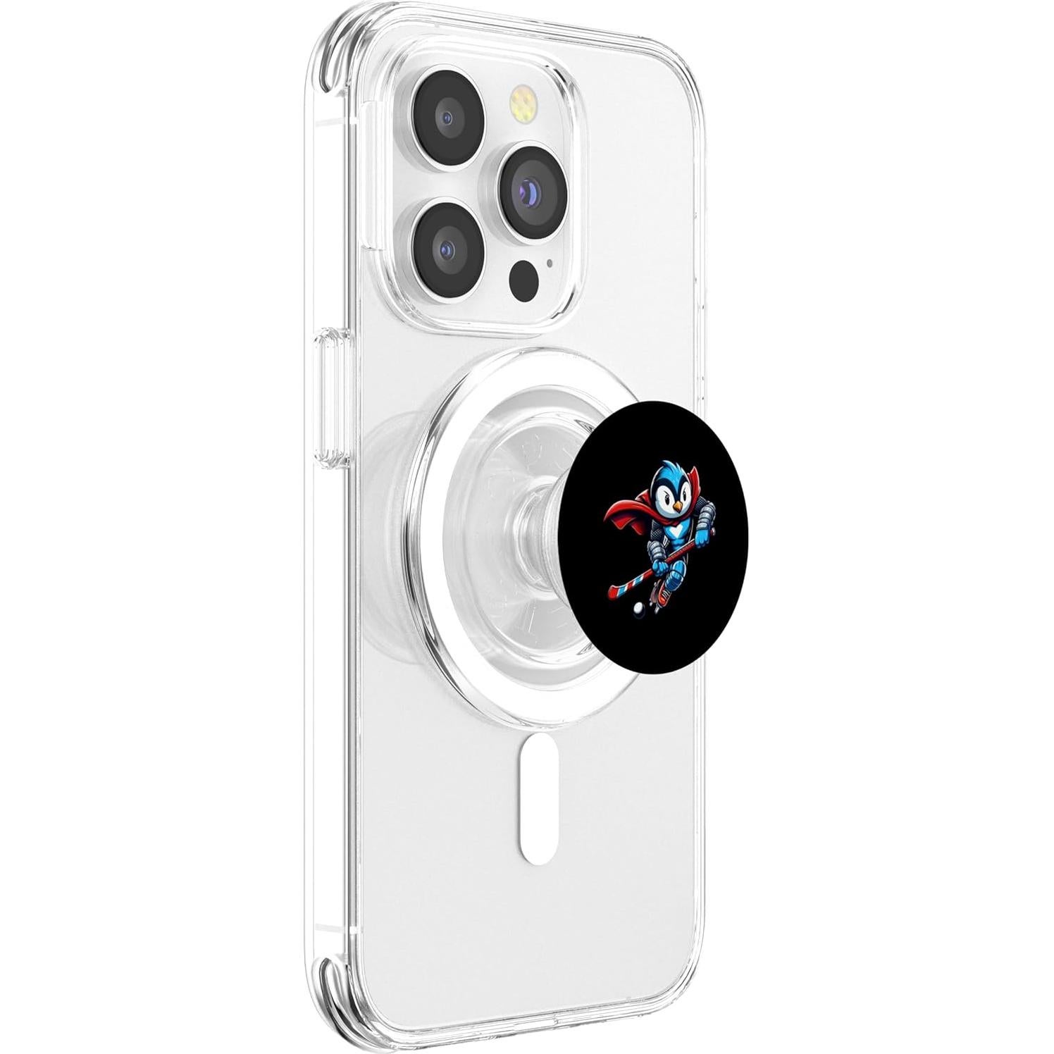 PopSockets Pingüino Superhéroe Hockey sobre Hielo MagSafe