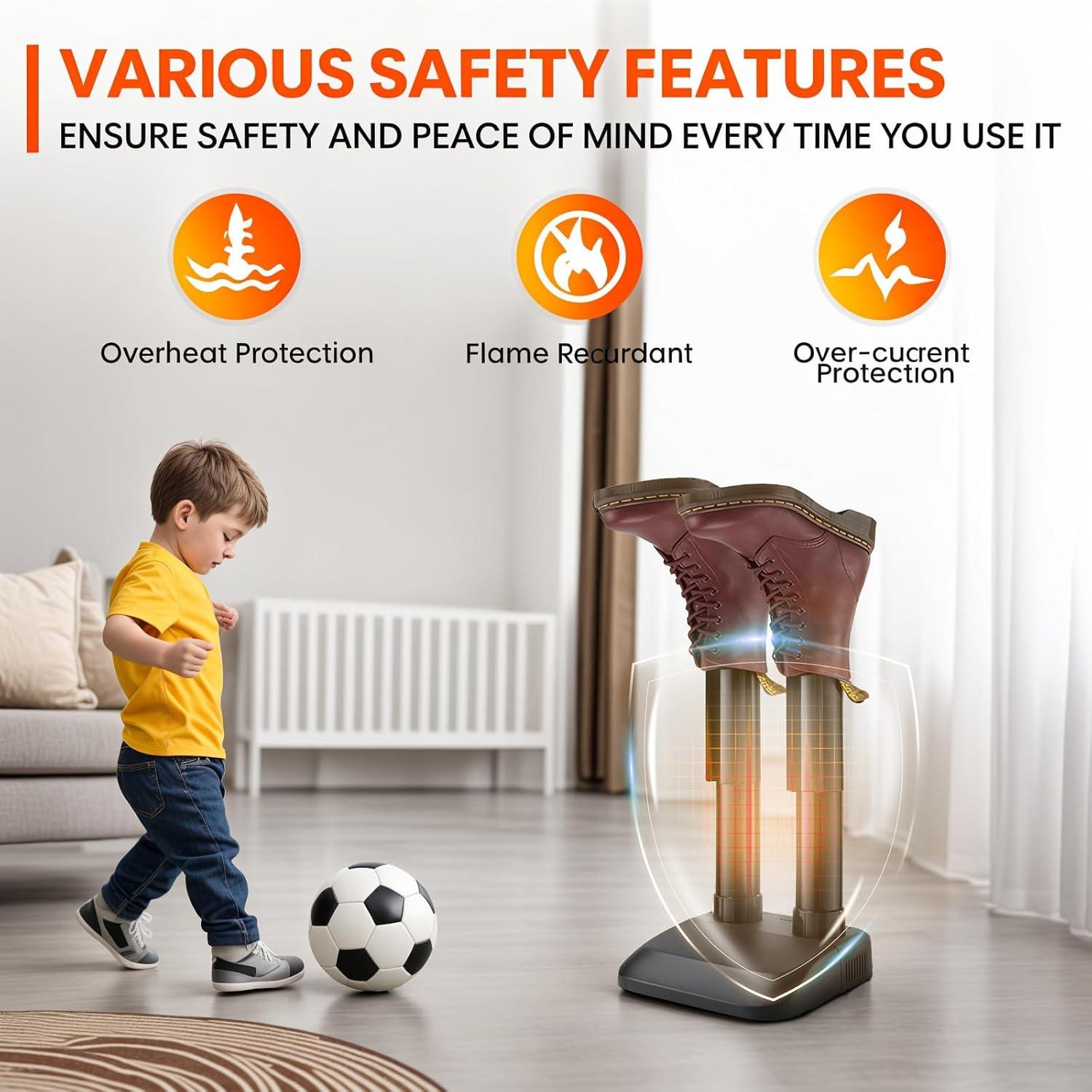 Secador de Botas Eléctrico Air Choice SD-030S1, Silencioso y Rápido