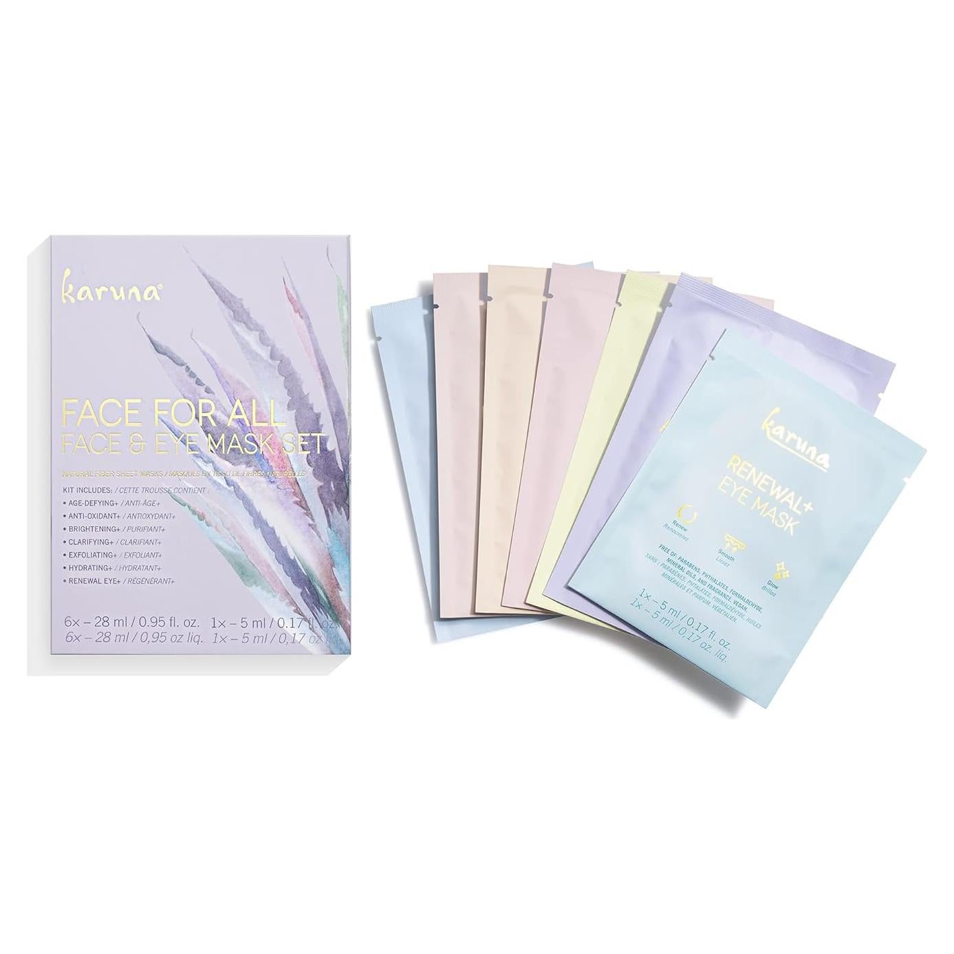 Mascarillas Karuna Skin - Conjunto 7 Piezas Hidratantes